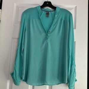 Vanity Turquoise blouse sizes